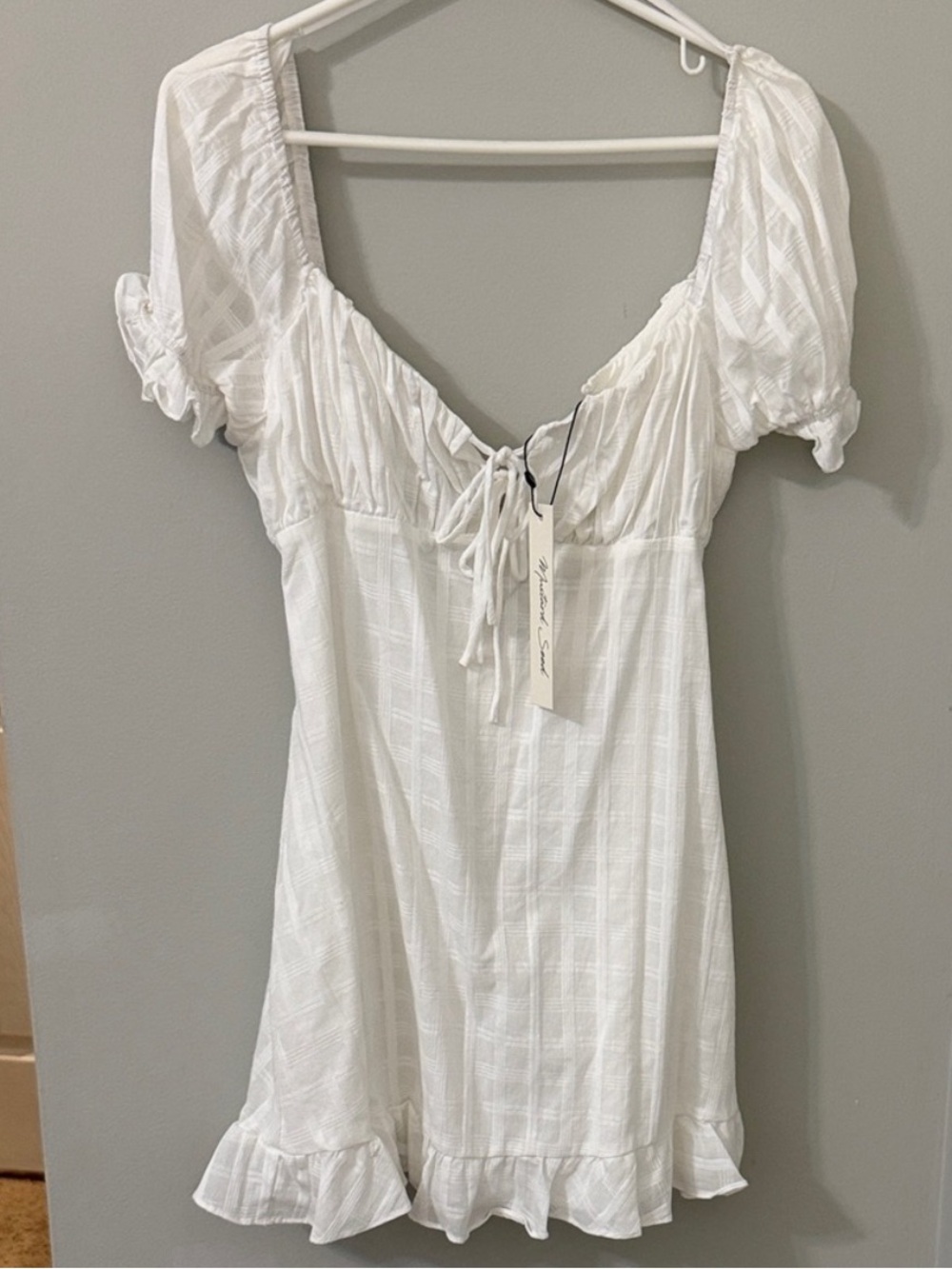 Mustard Seed White Mini Dress